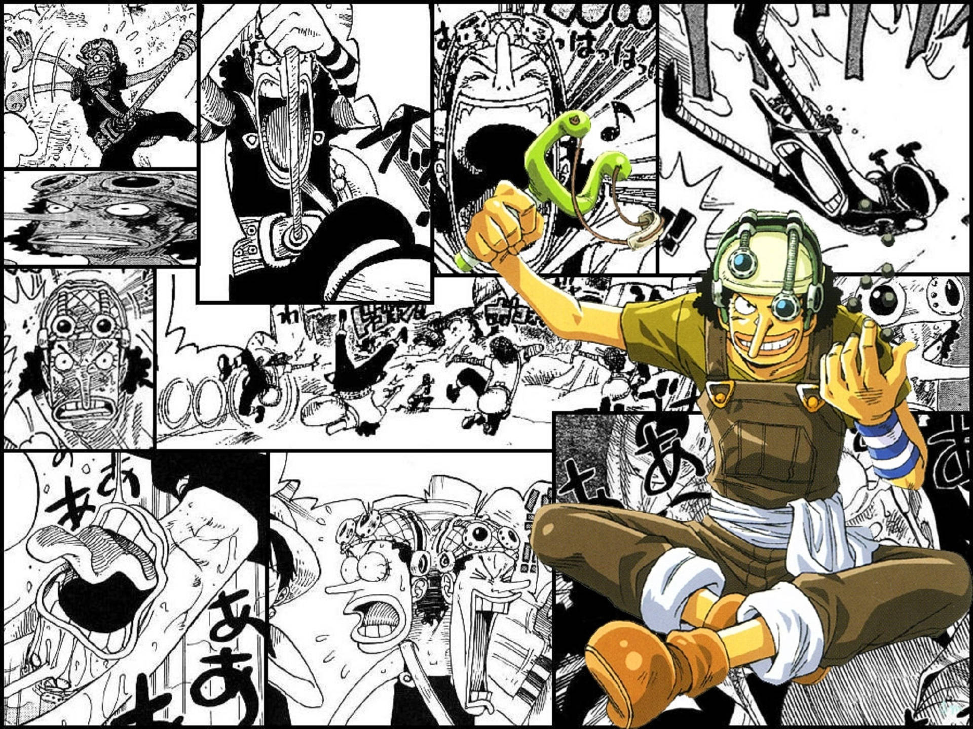 乌索普搞笑瞬间漫画分镜 壁纸