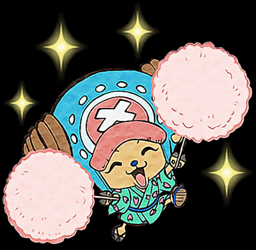 乔巴与棉花糖_ 海贼王 壁纸
