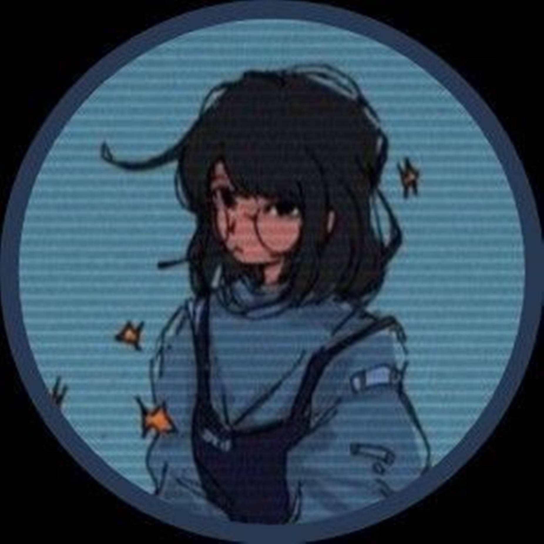 乱发女孩独特酷炫头像卡通 壁纸