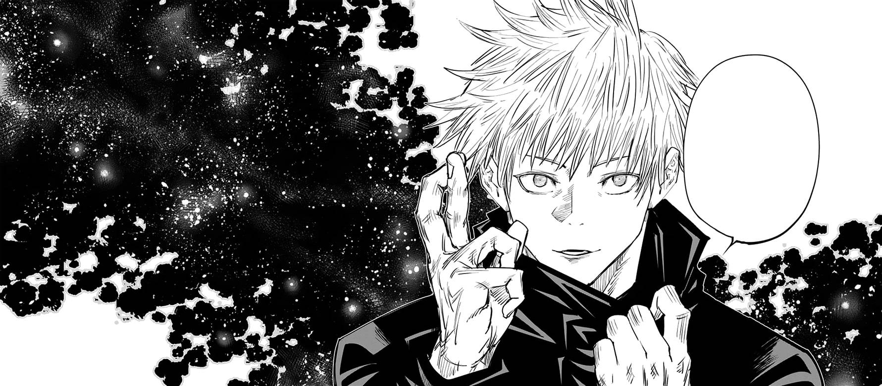 五条悟黑白漫画分镜 壁纸