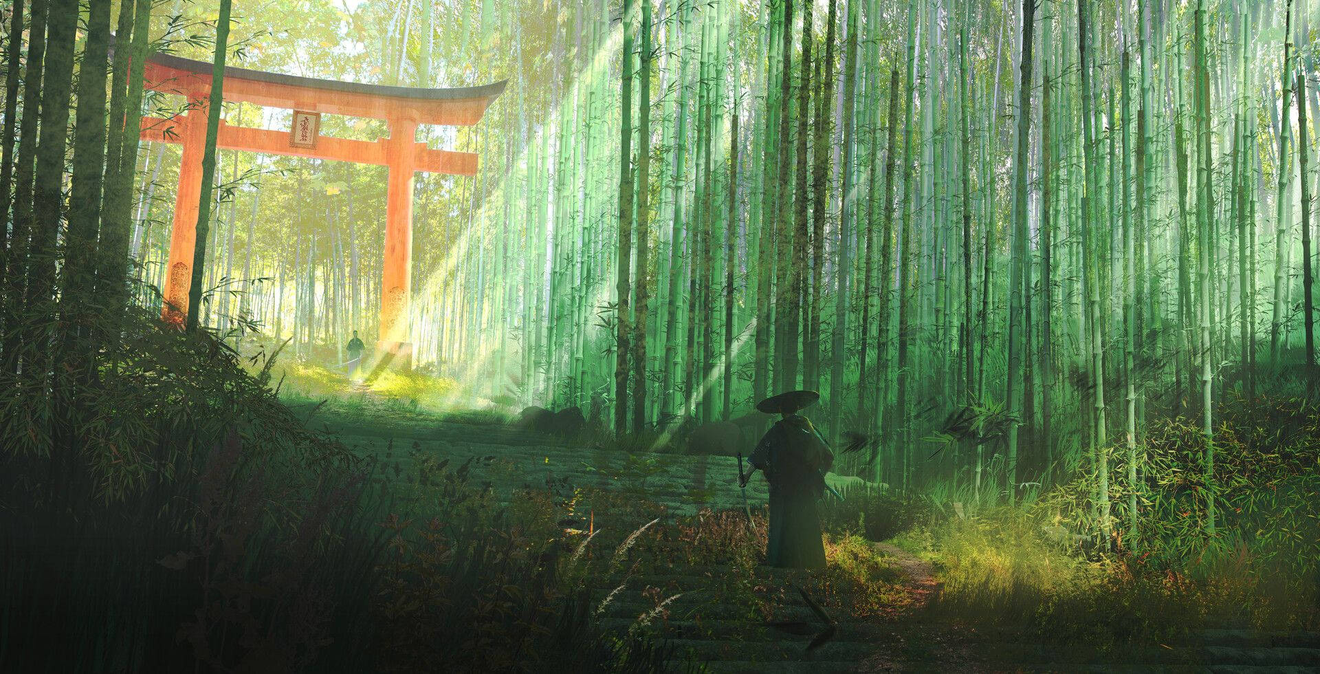 京都岚山竹林4K 壁纸