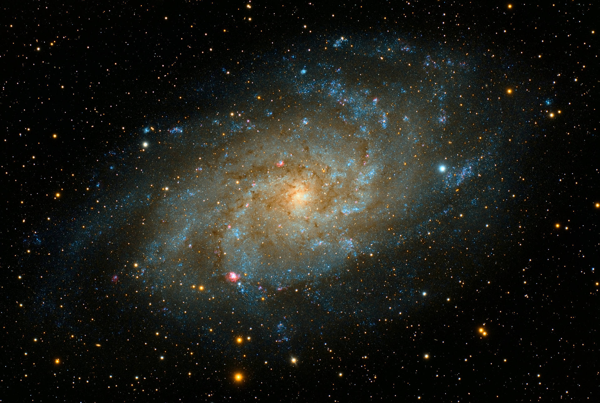 外太空中的4K仙女座星系高清壁纸