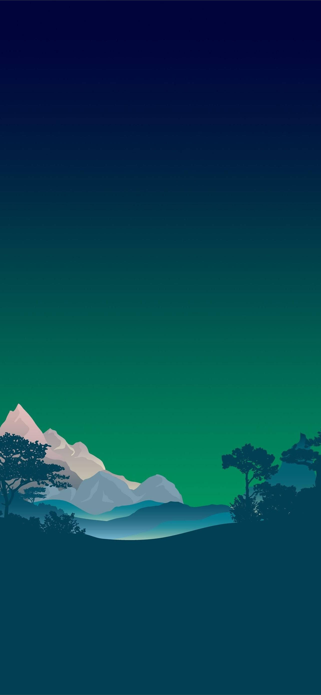 令人惊叹的雪山翠景iPhone壁纸 壁纸