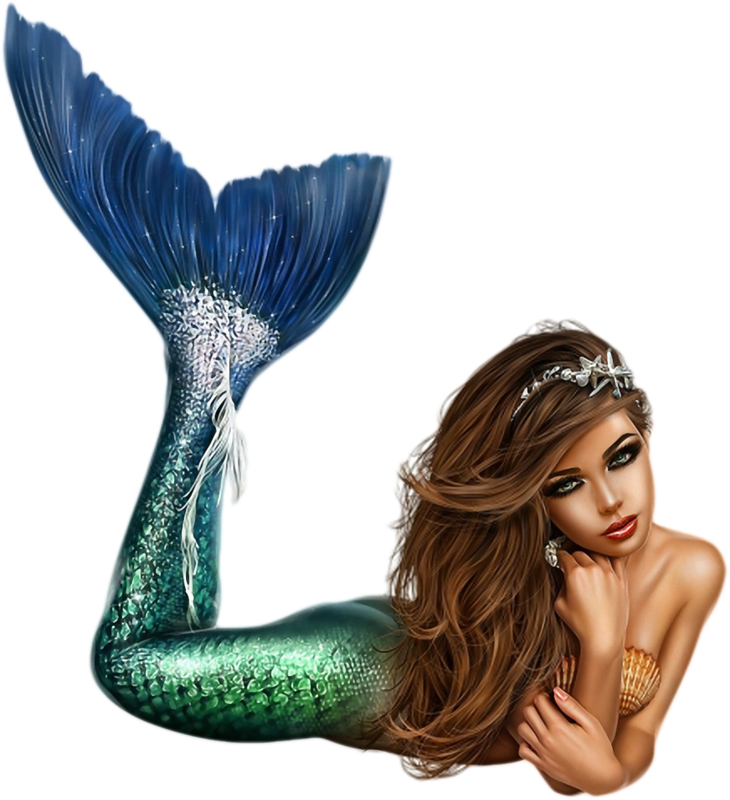 优雅美人鱼插画 壁纸