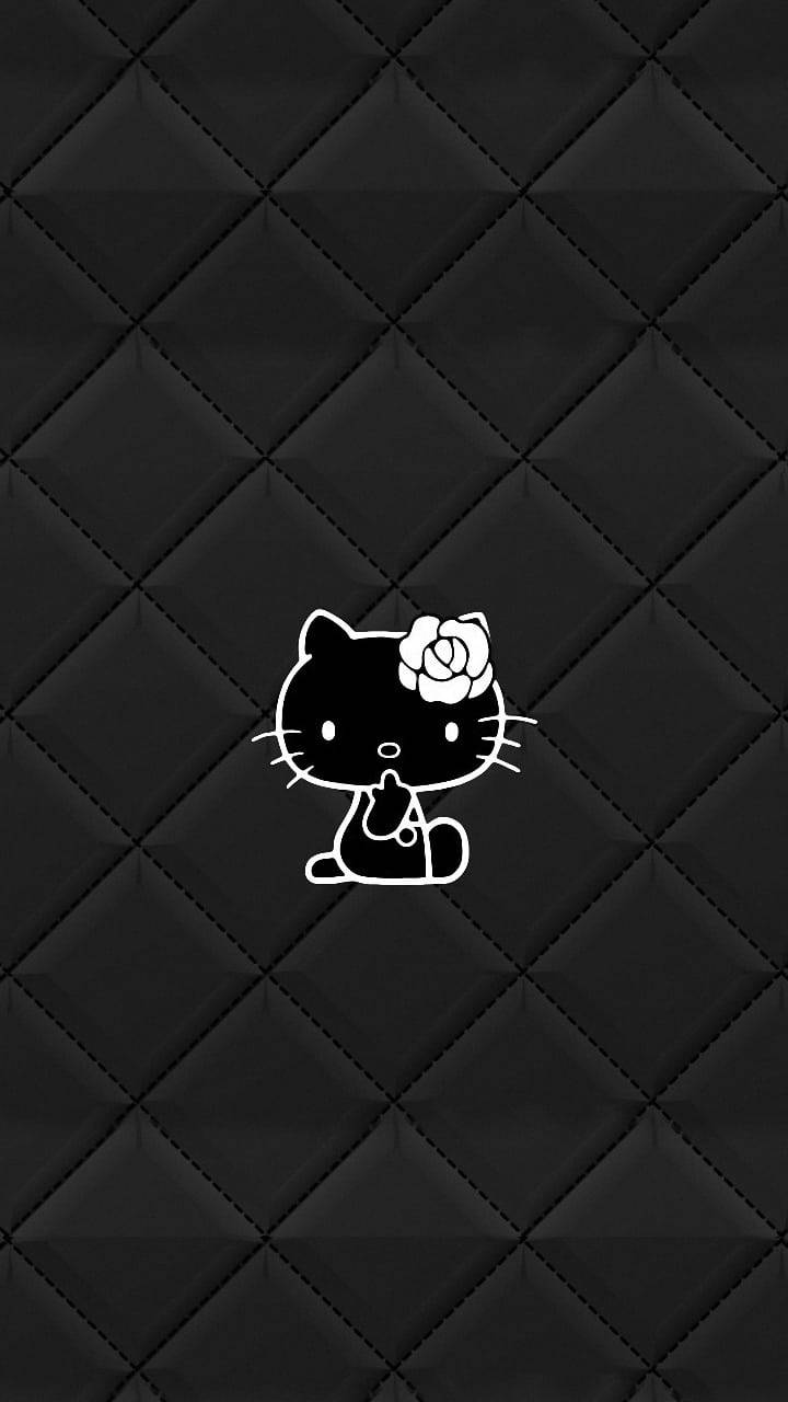优雅黑色凯蒂猫 壁纸
