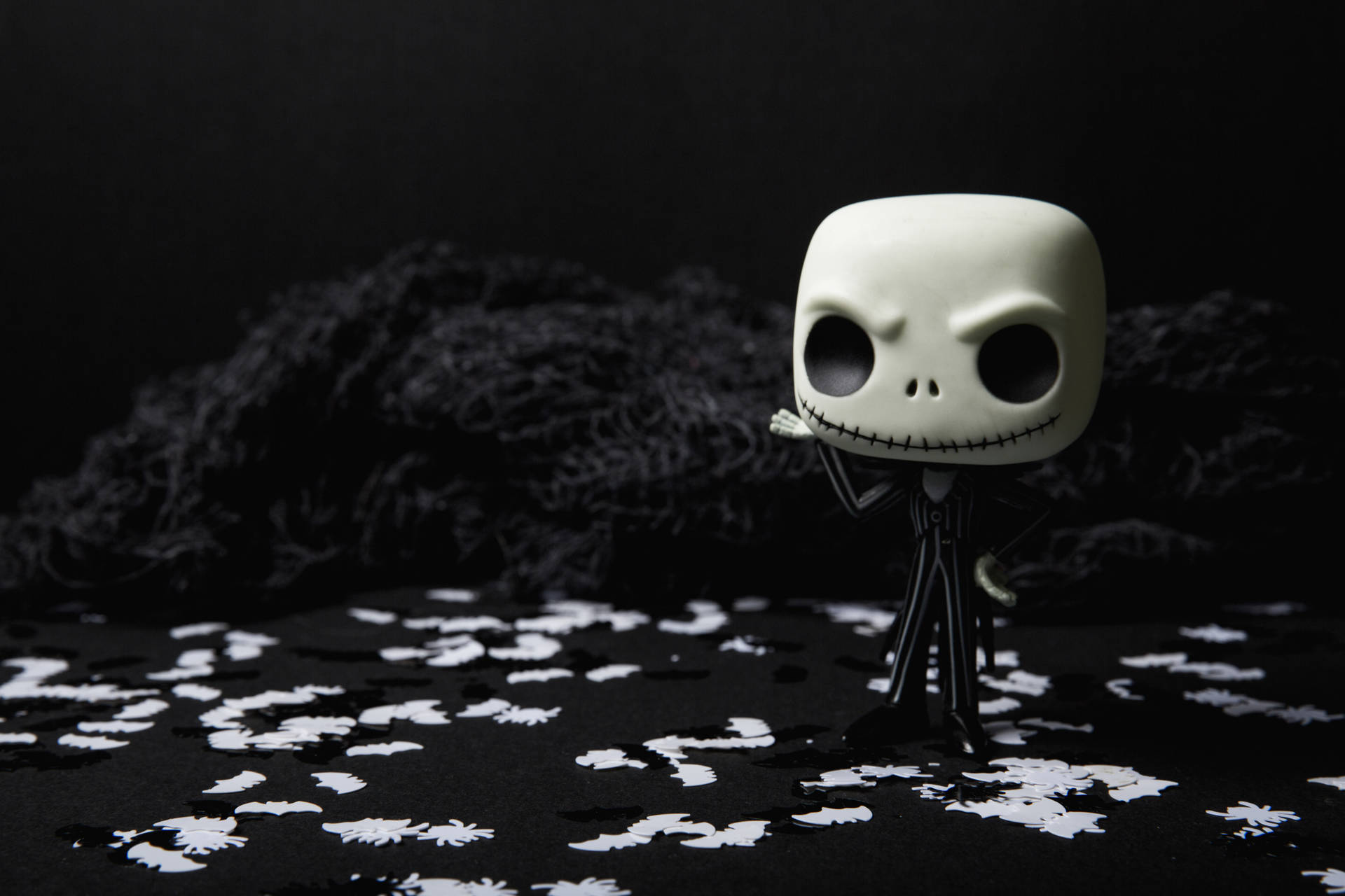 《圣诞夜惊魂》中杰克Funko Pop玩偶的壁纸