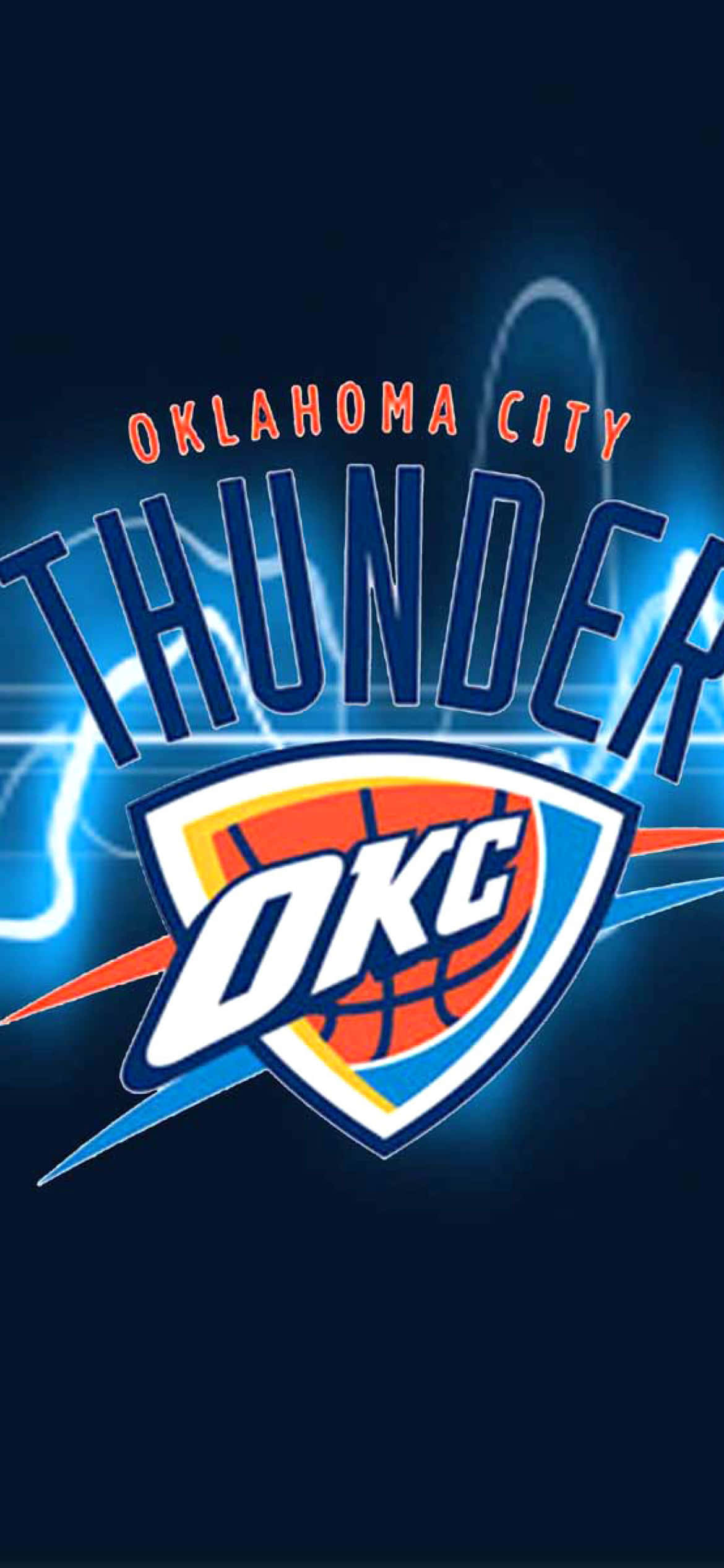 俄克拉荷马城雷霆队OKC标志NBA联盟 壁纸