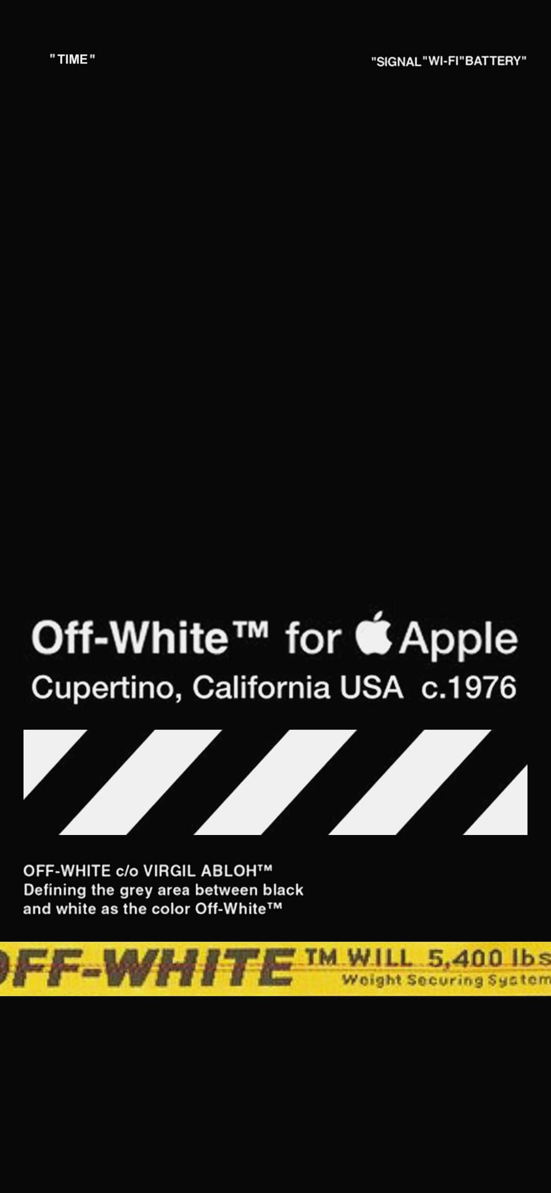 全新Off White iPhone 11，时尚现代的设计 壁纸
