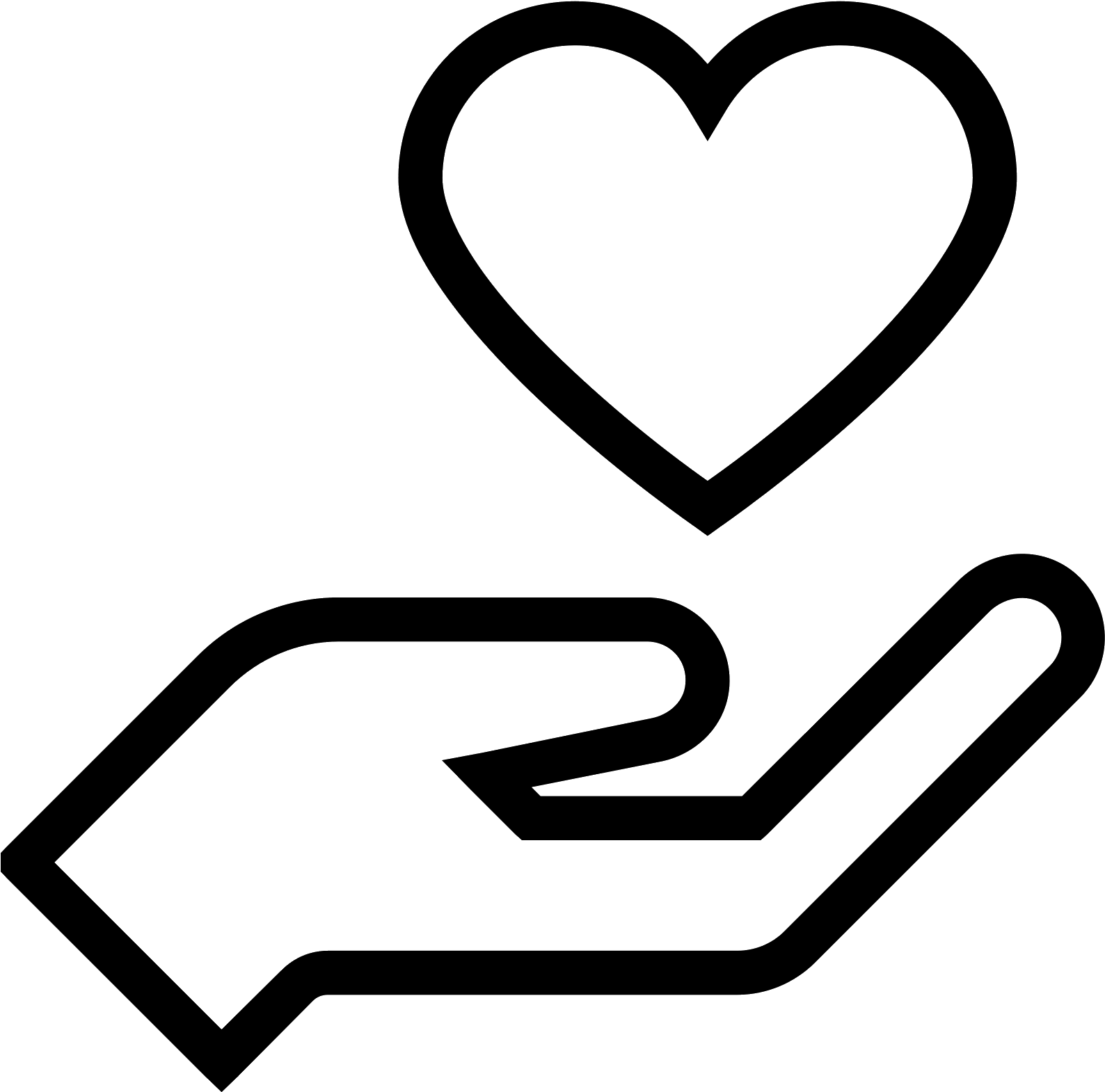 关爱之手托举爱心图标 壁纸