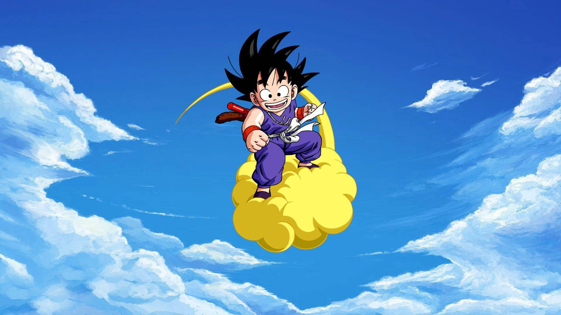 小孙悟空骑着筋斗云的壁纸