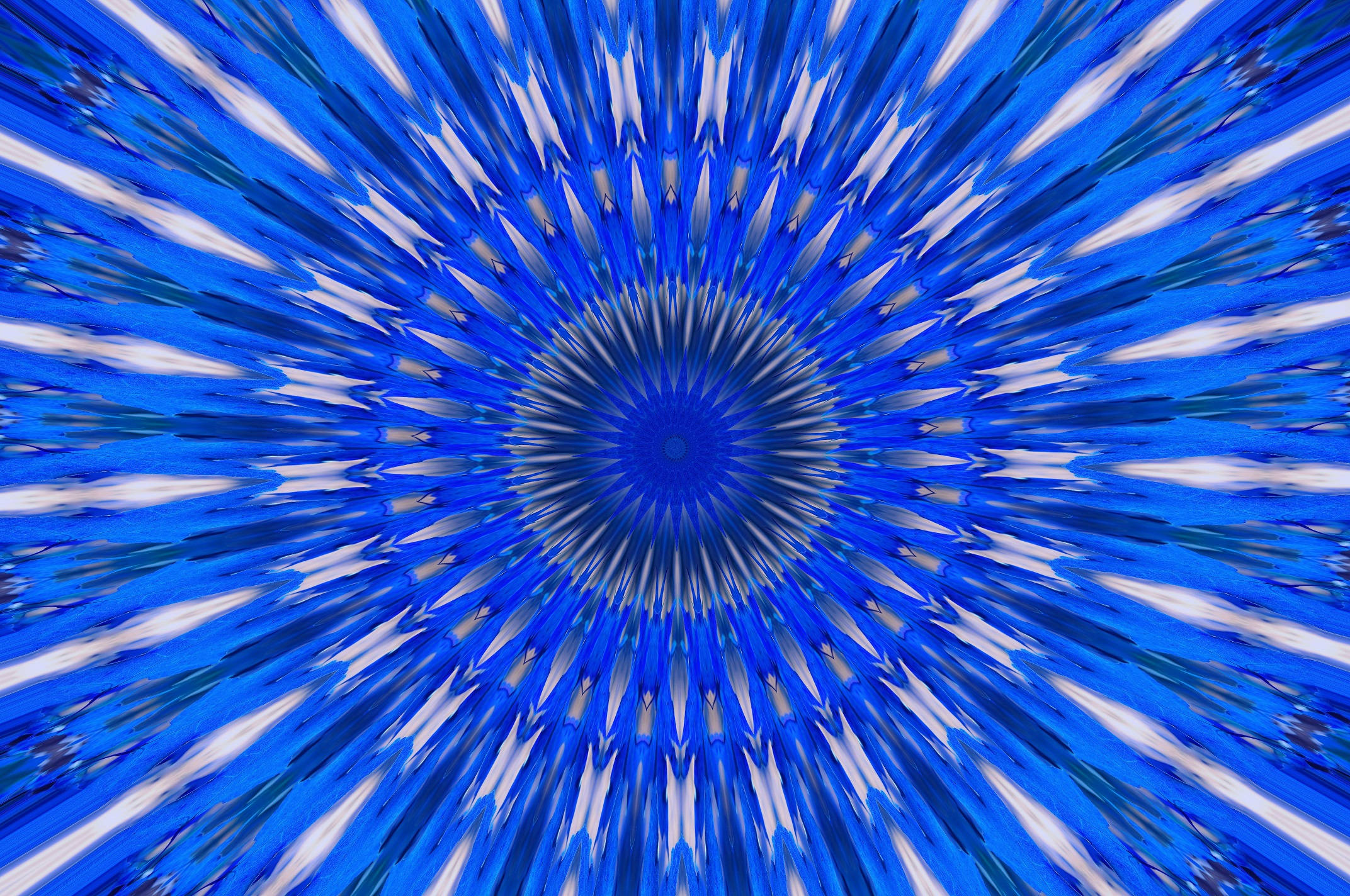 冷蓝万花筒 壁纸