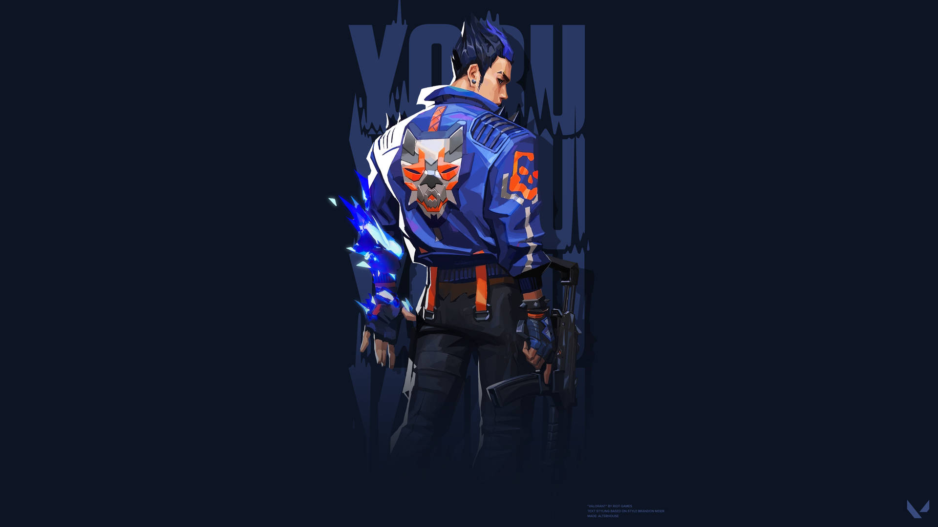 Valorant 蓝色 Yoru 壁纸