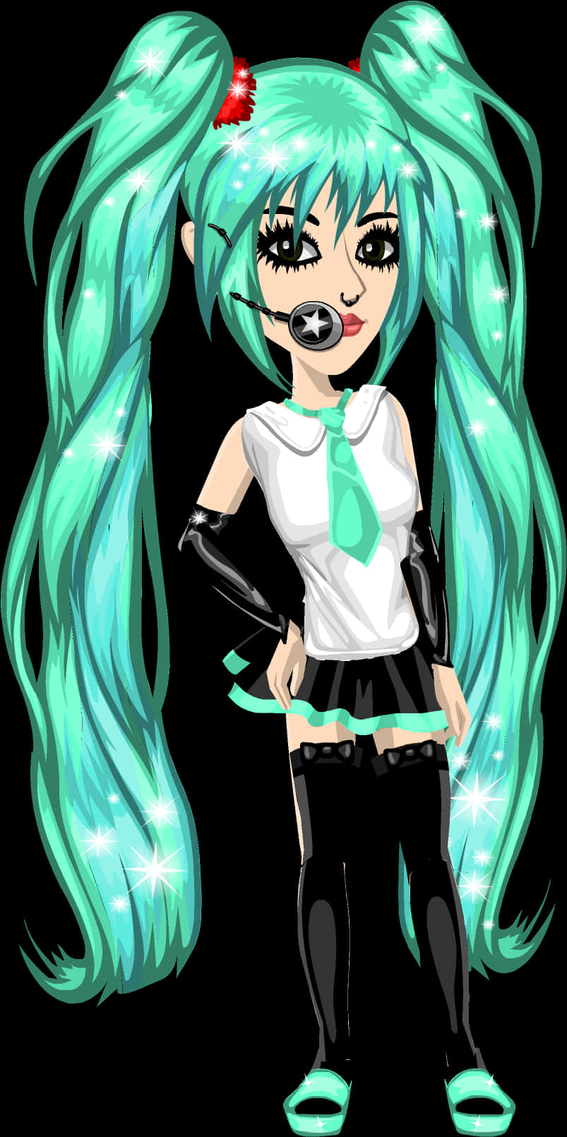 初音未来闪耀插画 壁纸