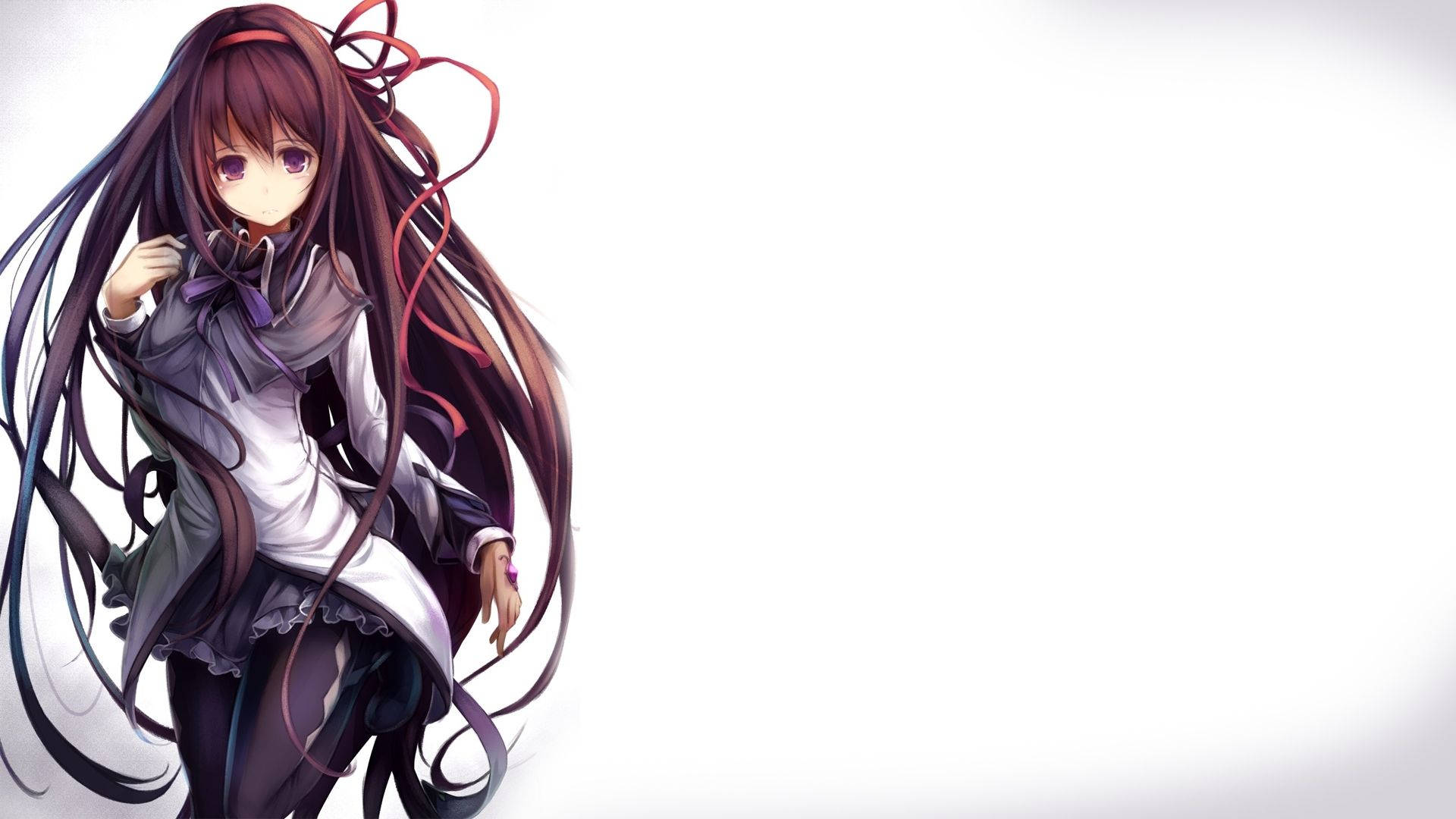 来自《魔法少女小圆》的晓美焰，动漫女孩壁纸