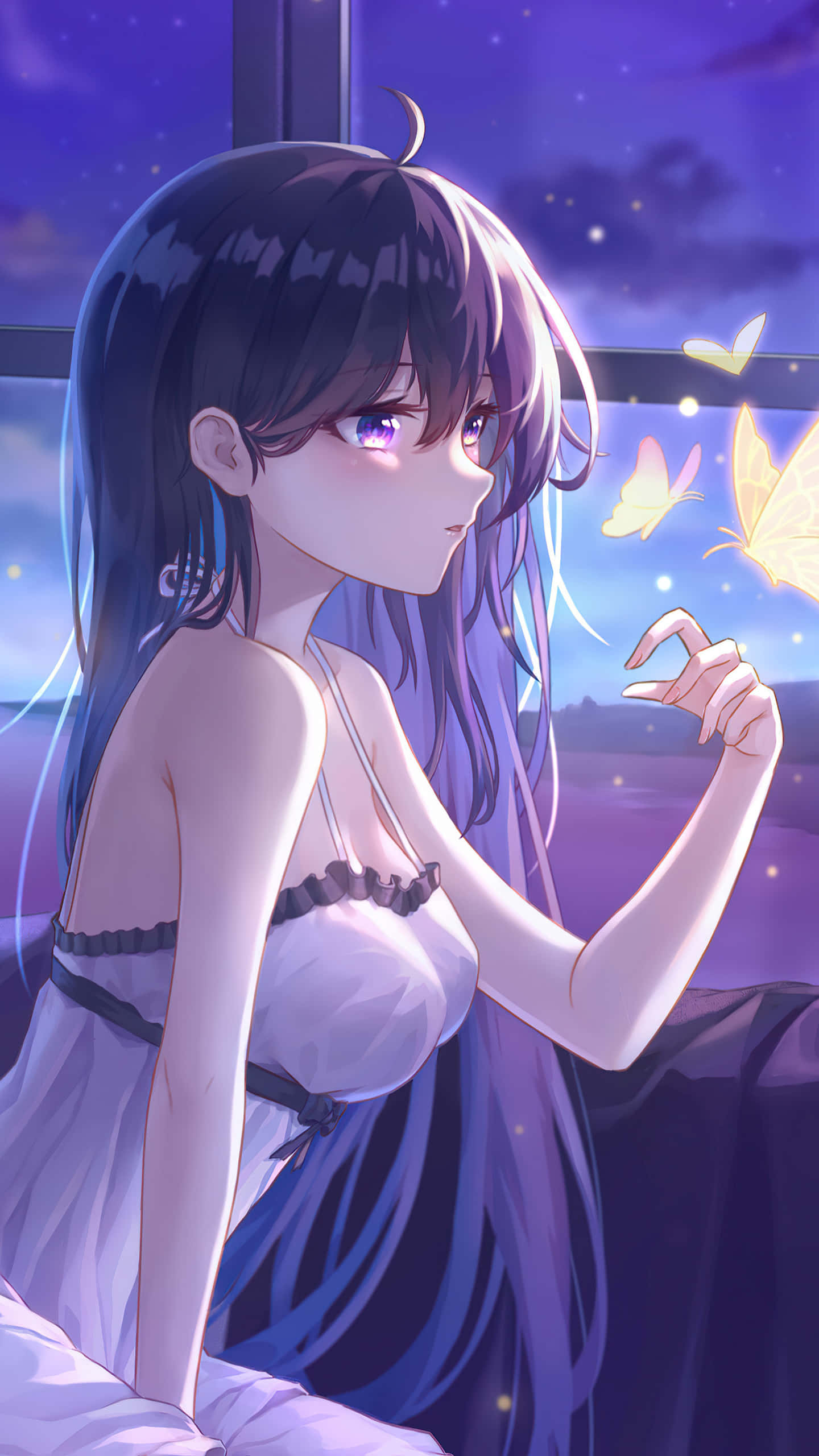 动漫女孩睡衣头像 壁纸