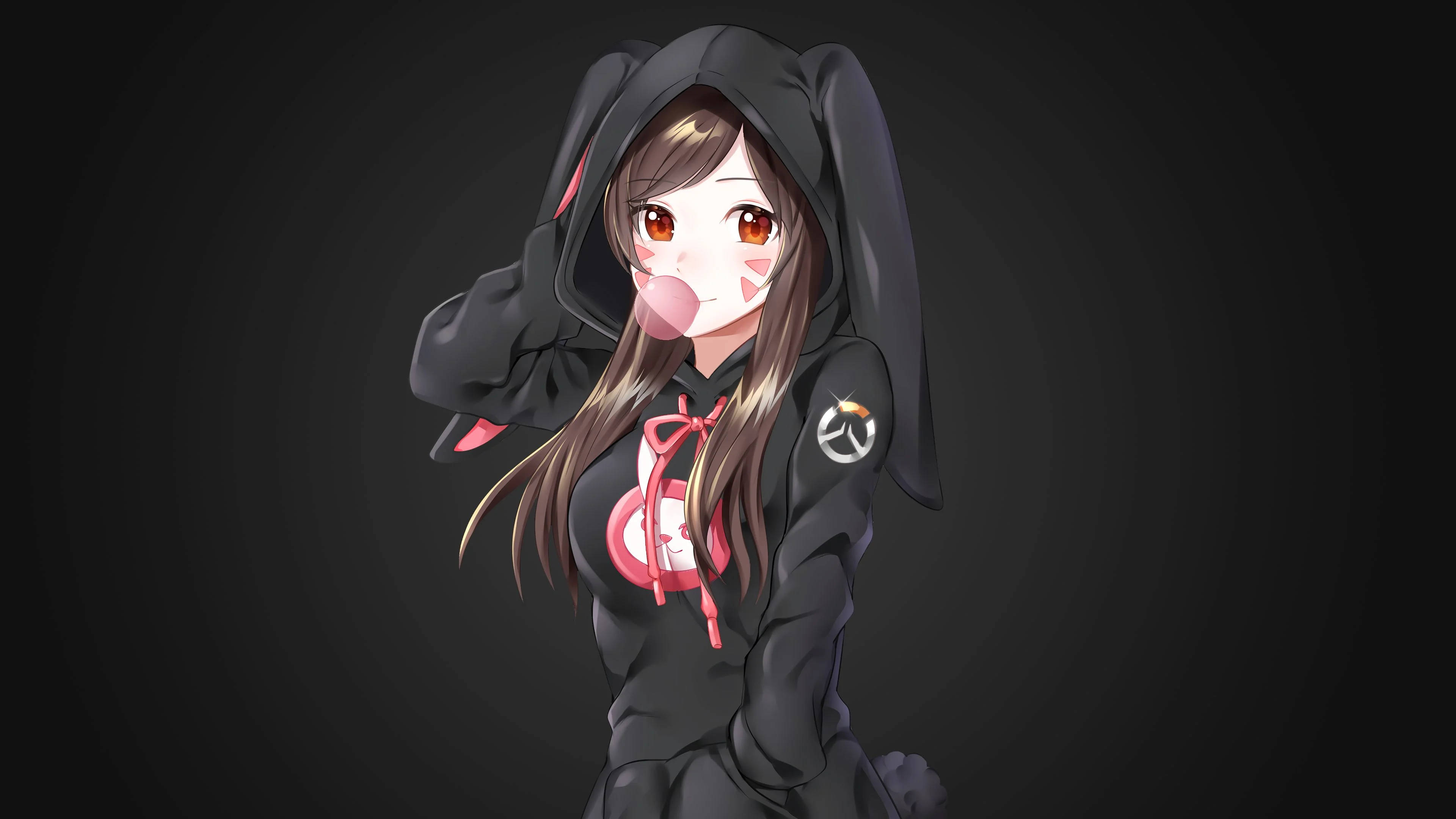 动漫少女卫衣D.Va 壁纸