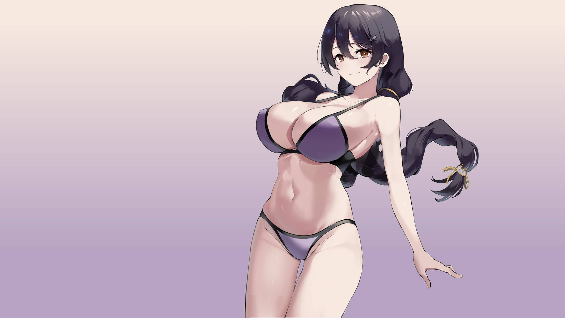 动漫少女比基尼美胸