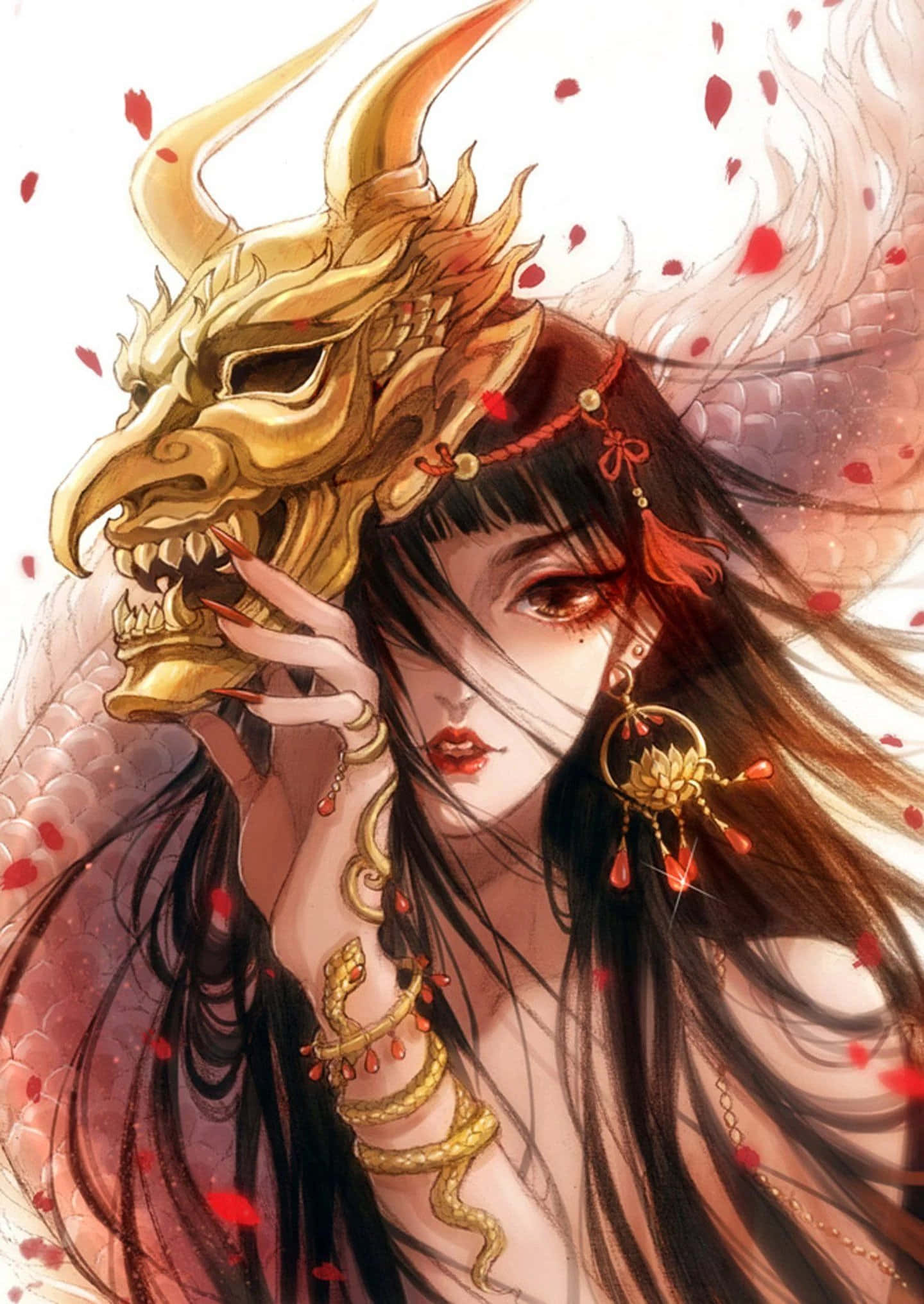 动漫恶魔的黑暗力量 壁纸