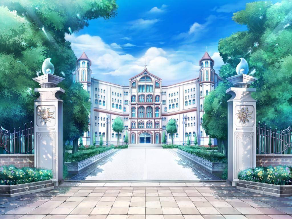 动漫校园风景梦崎学园