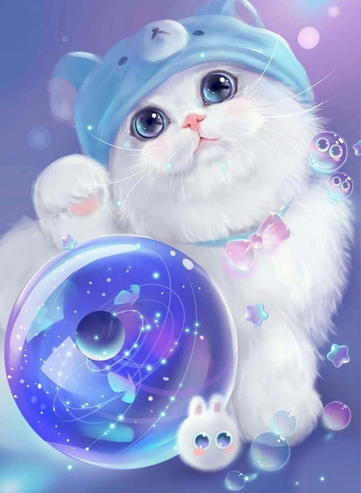 动漫猫咪 - 活泼又充满冒险精神！ 壁纸