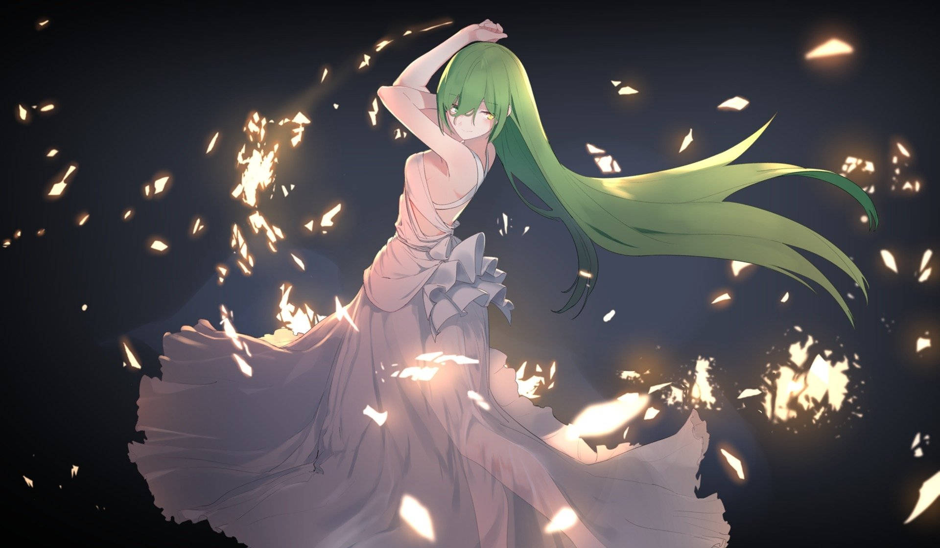 动漫美少女舞蹈 壁纸