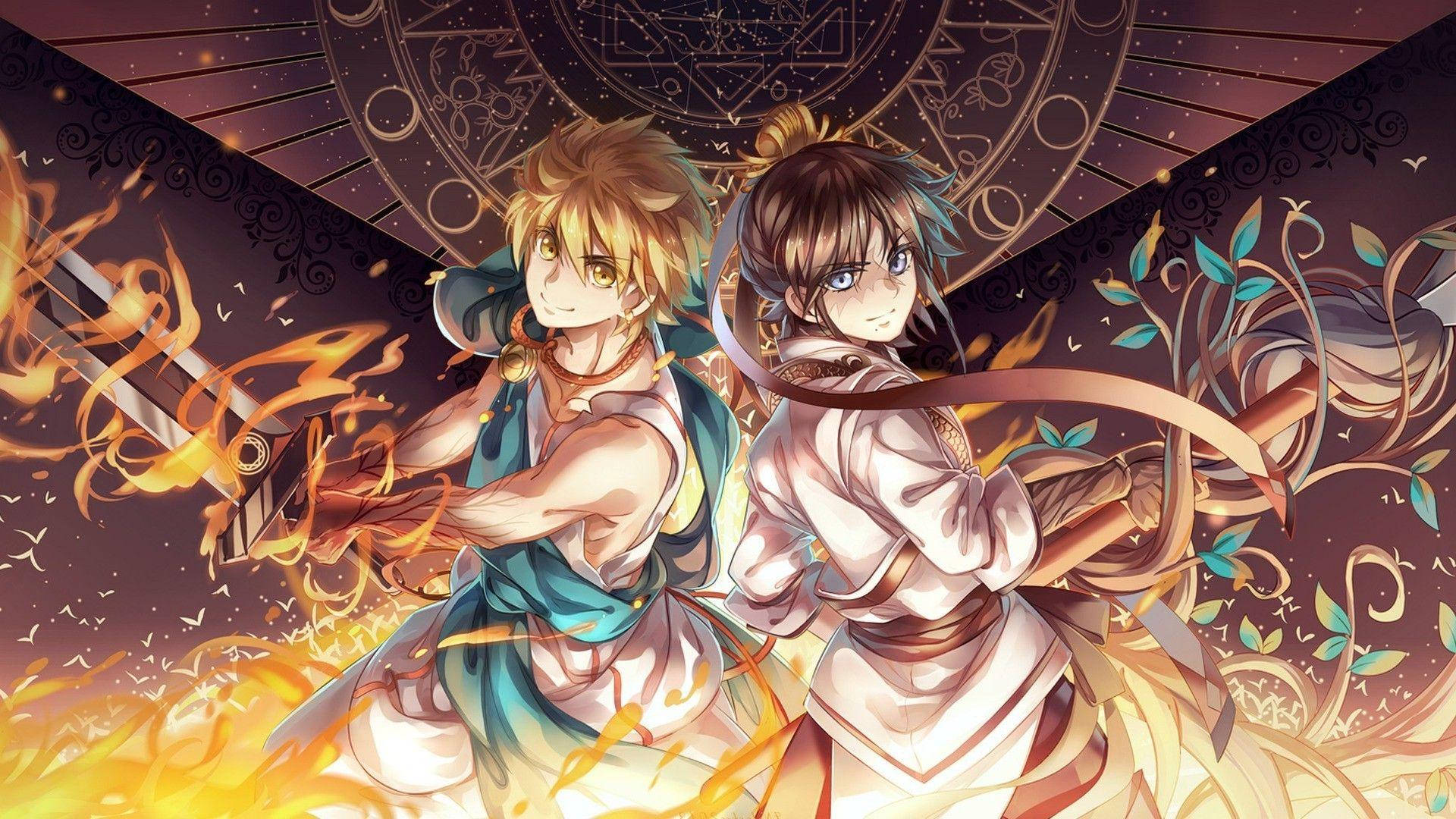 动漫角色 魔笛Magi 壁纸
