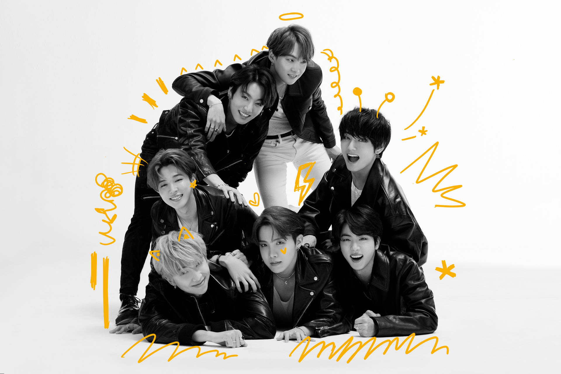 单色BTS Dynamite团体照