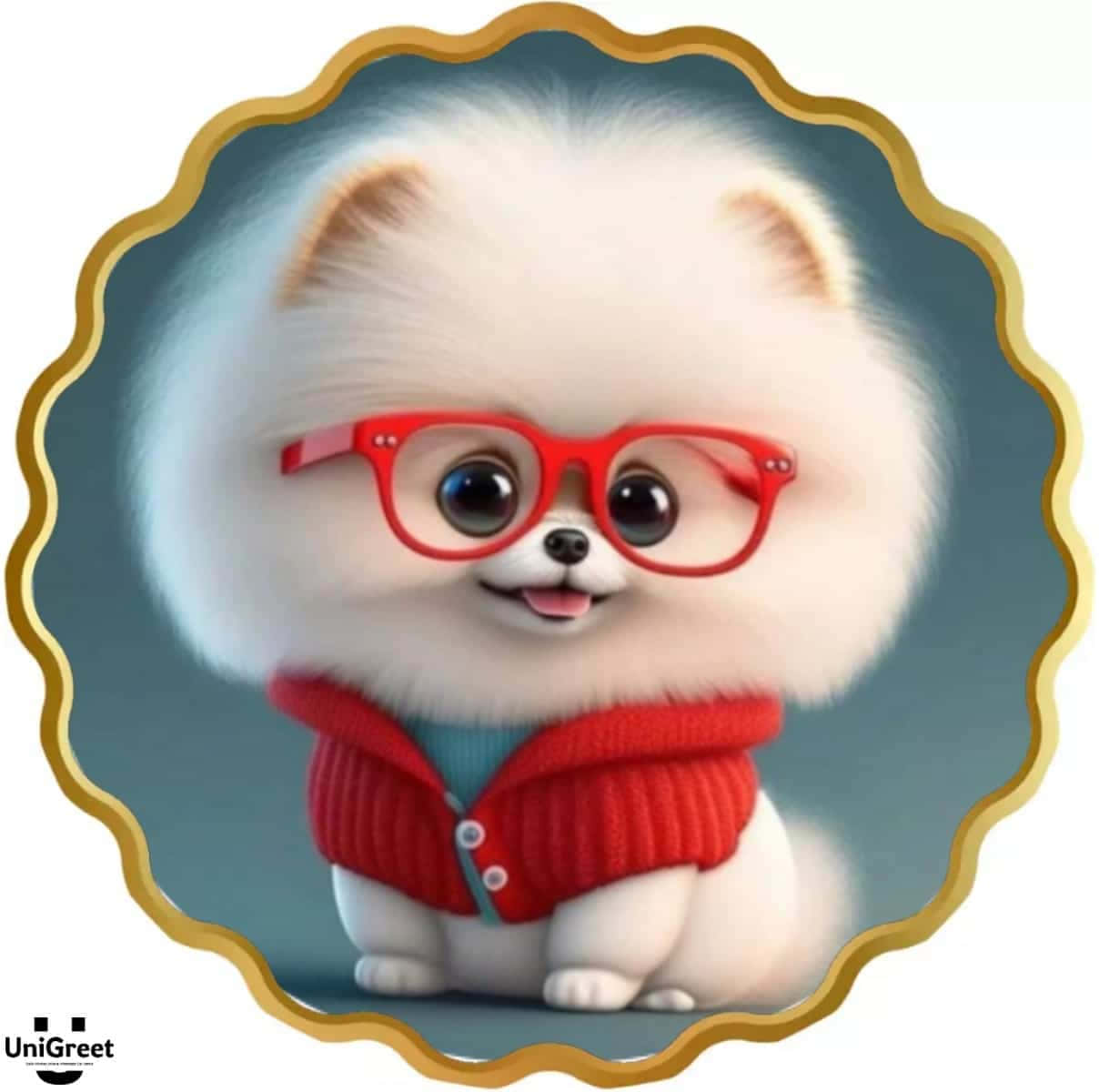 卡通小狗可爱头像 壁纸