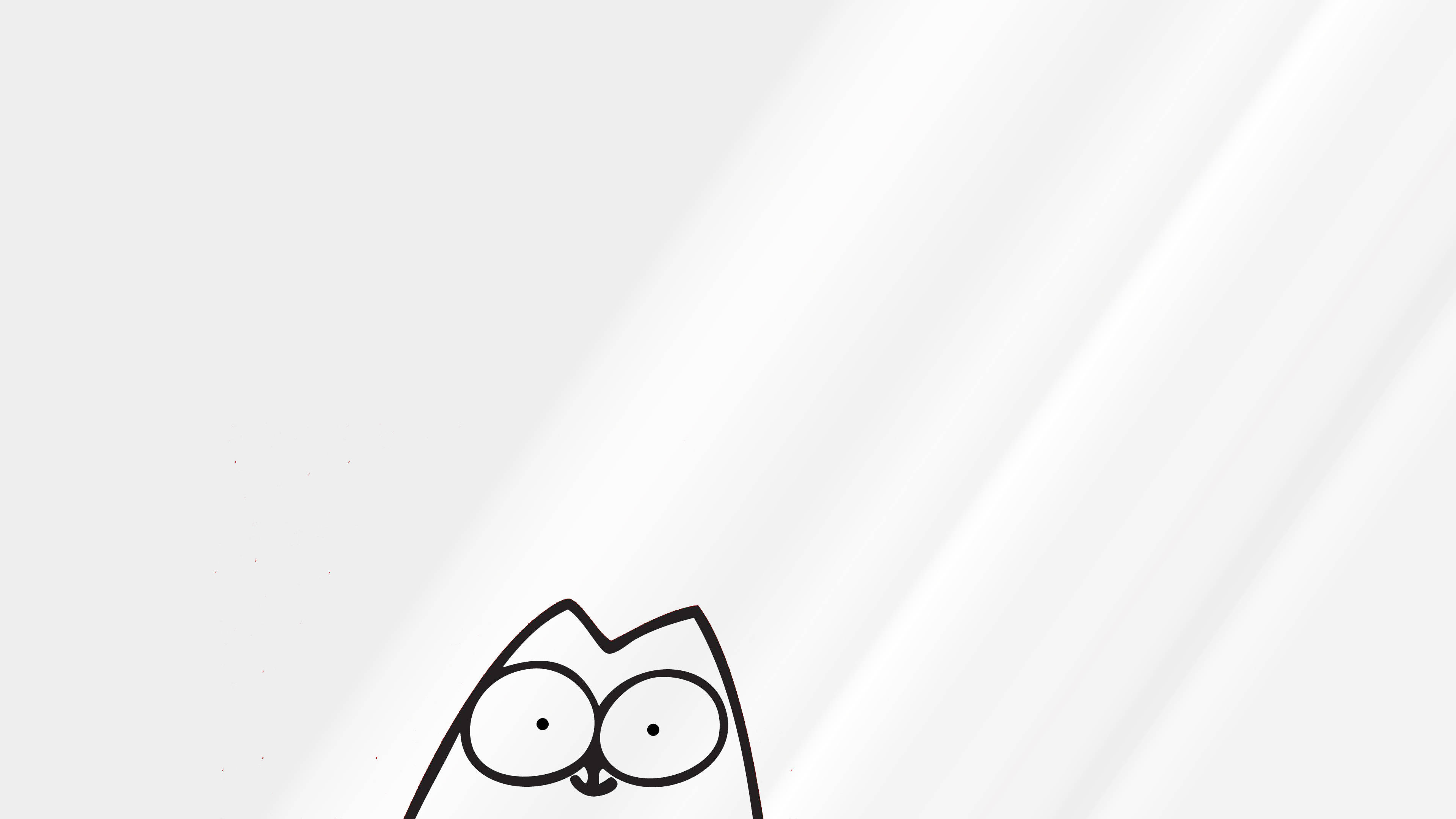 卡通猫插画 壁纸
