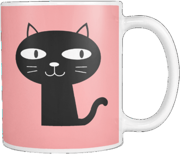卡通猫杯设计 壁纸