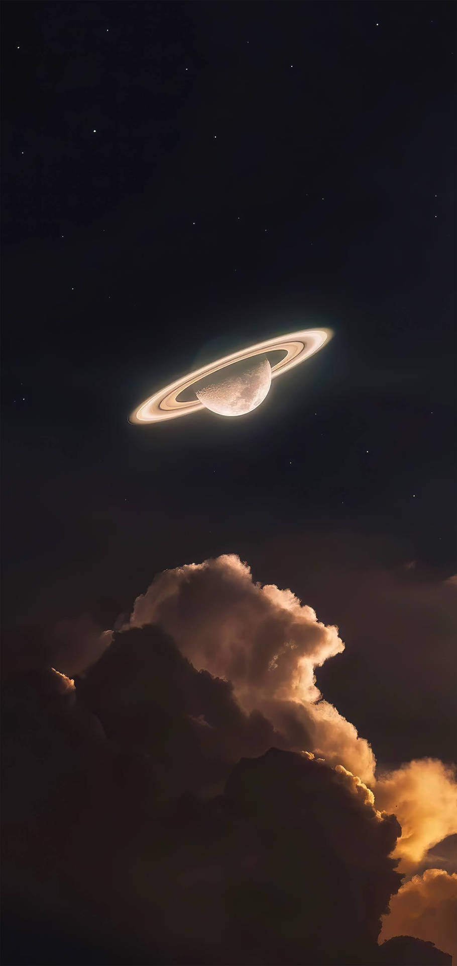 发光美学土星4K 壁纸