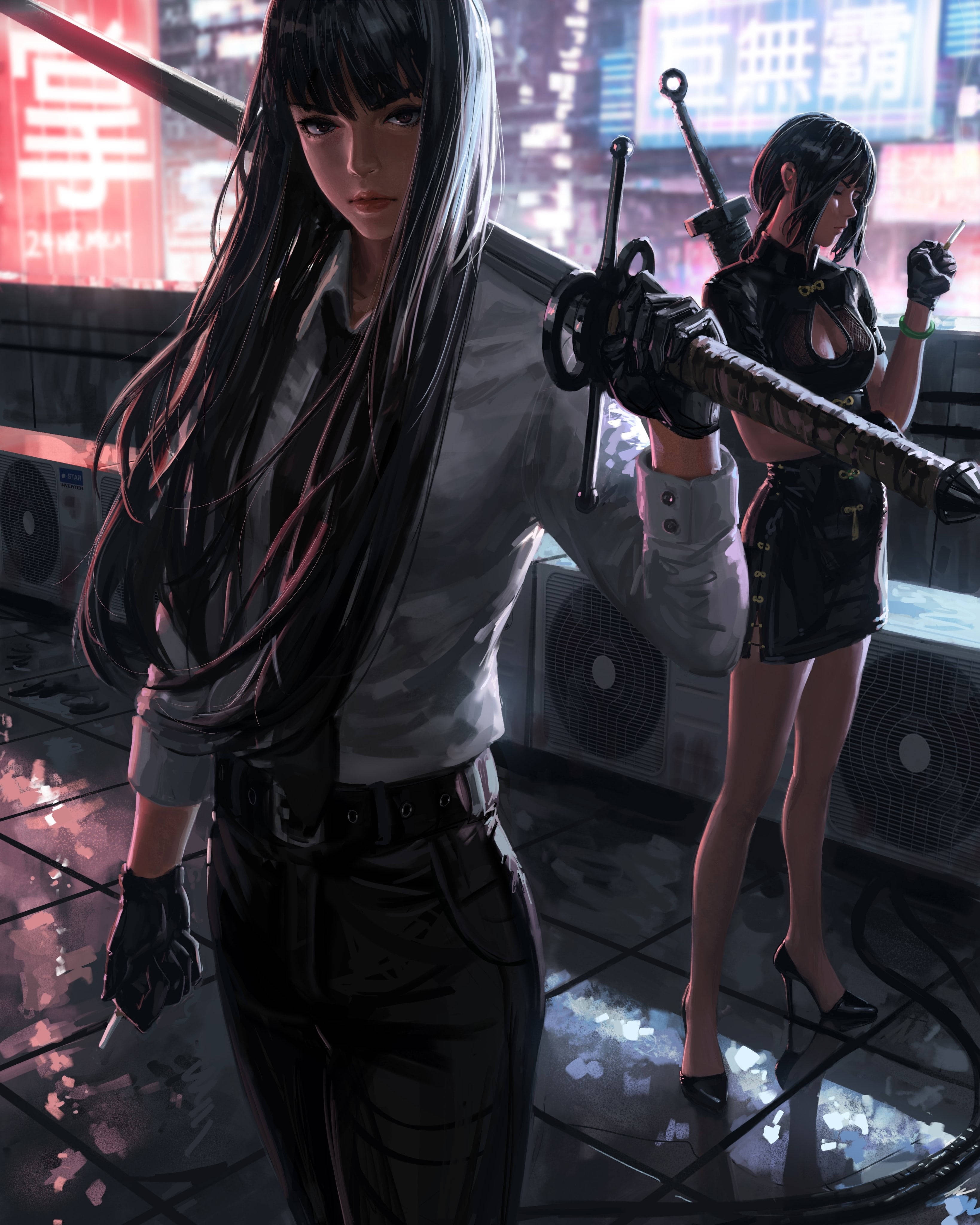 叛逆少女动漫大剑 壁纸