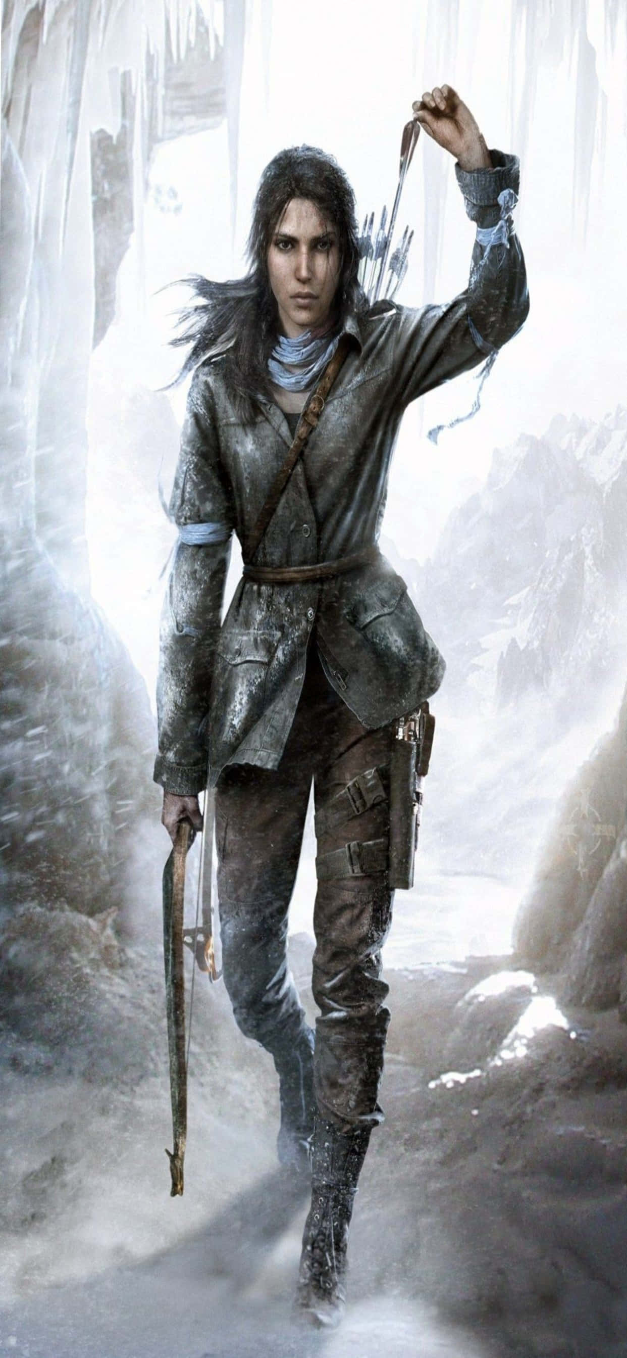 古墓丽影——雪洞中的女人 壁纸