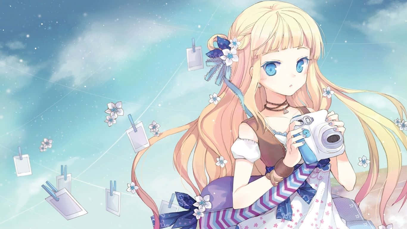 可爱动漫女孩甜美PC壁纸 壁纸