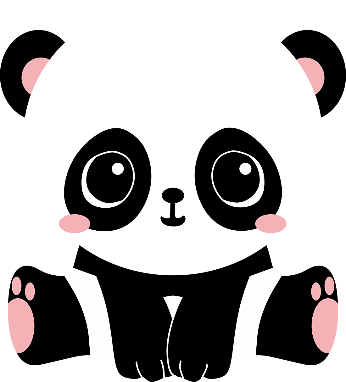 可爱卡通熊猫 壁纸