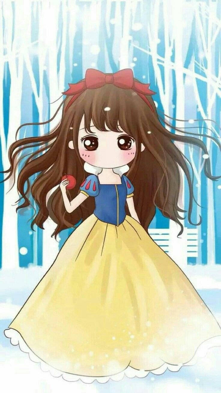 可爱少女风白雪公主 壁纸