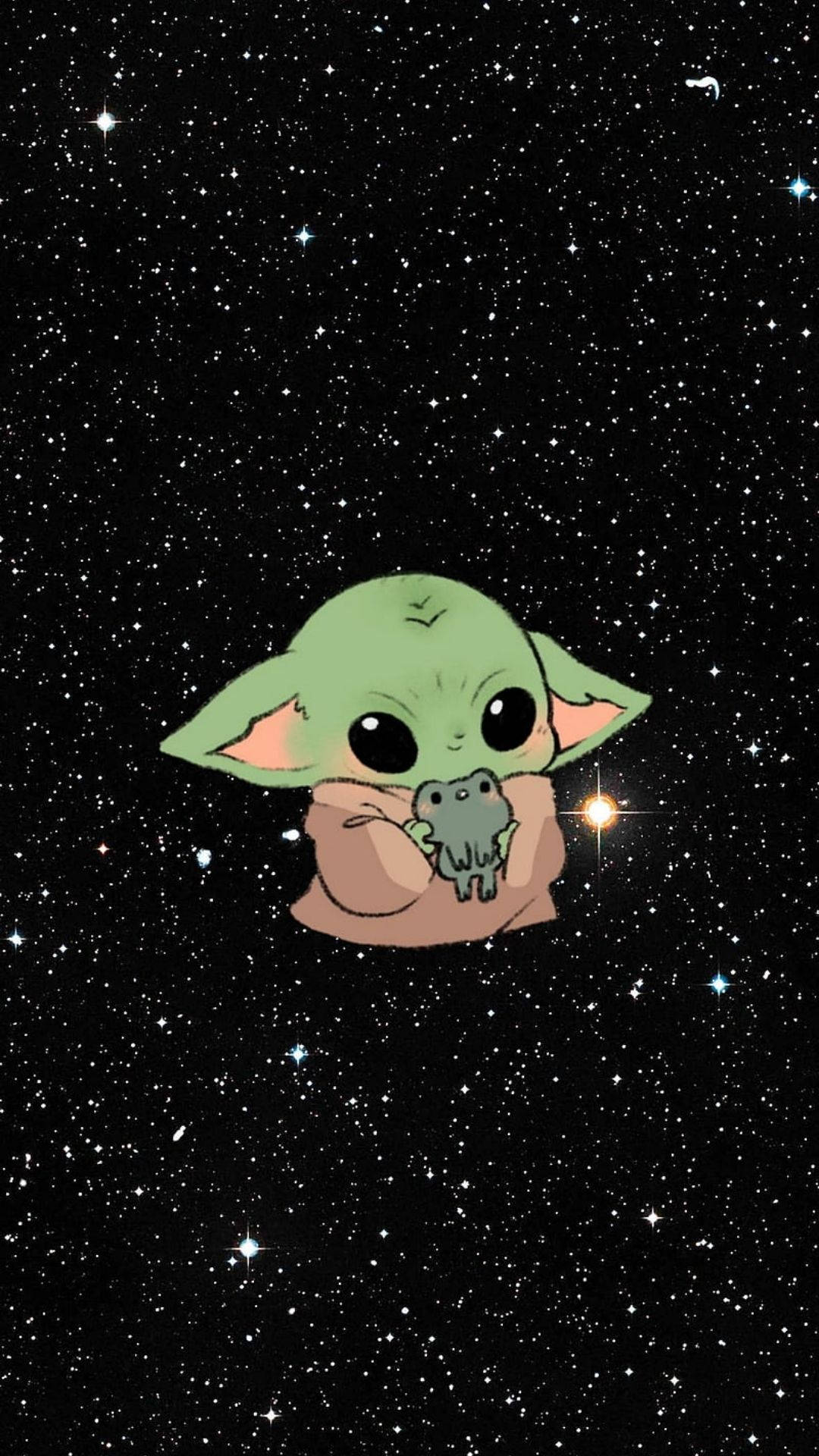可爱星系中的尤达宝宝 壁纸