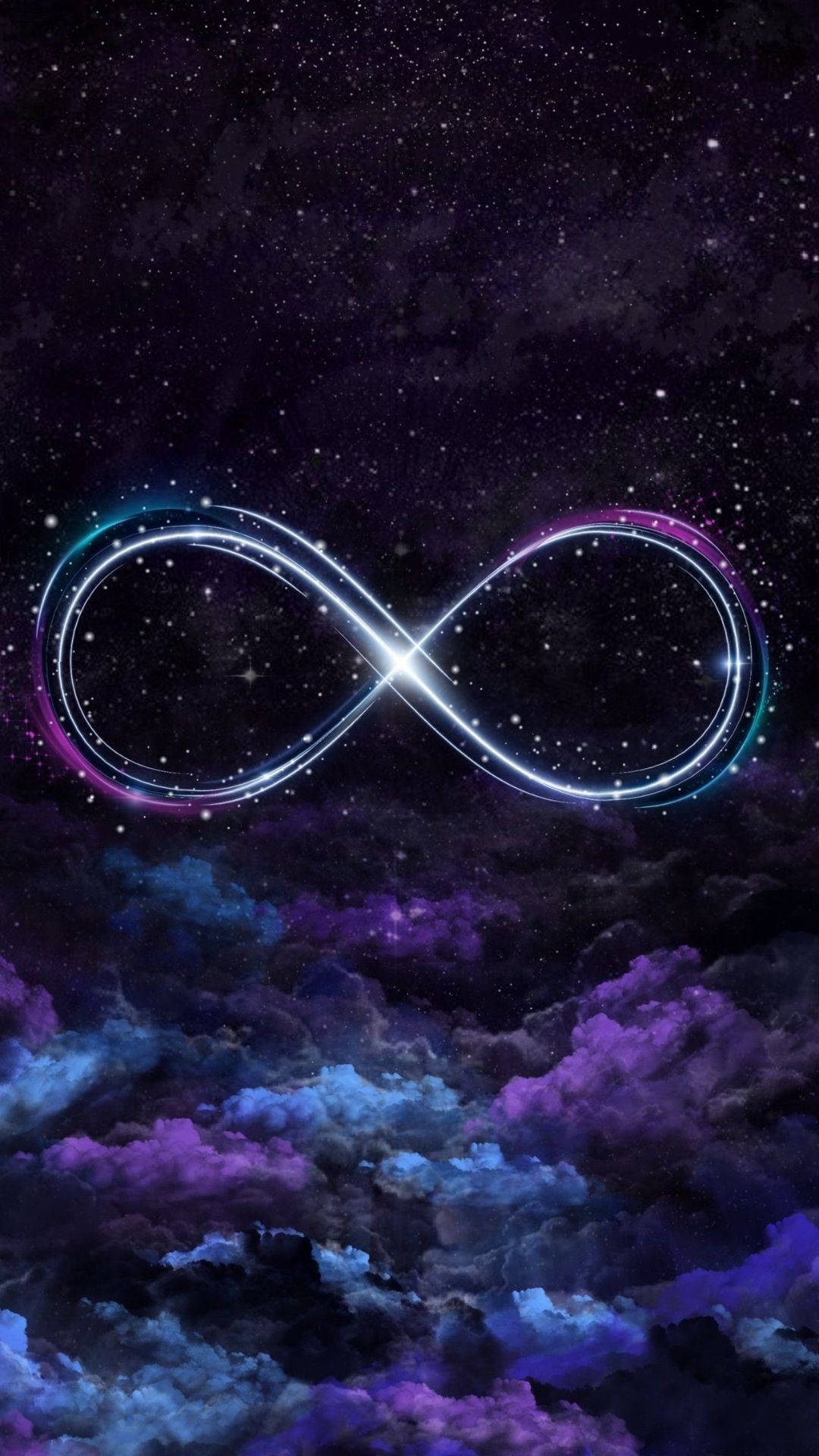 可爱星系中的无限符号 壁纸