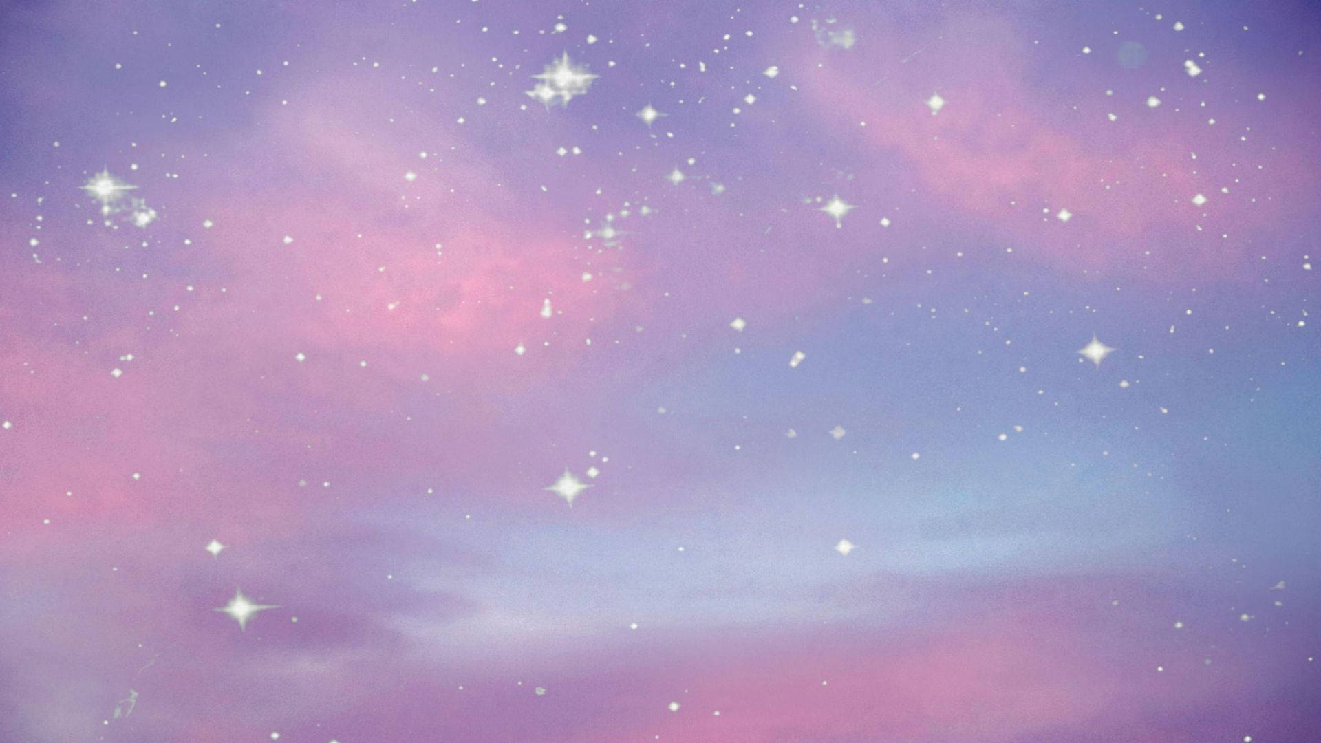 可爱星系中闪烁的星星 壁纸