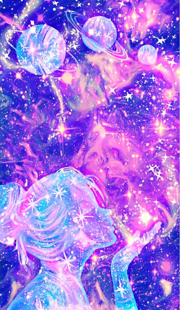 可爱星系的迷人景象 壁纸
