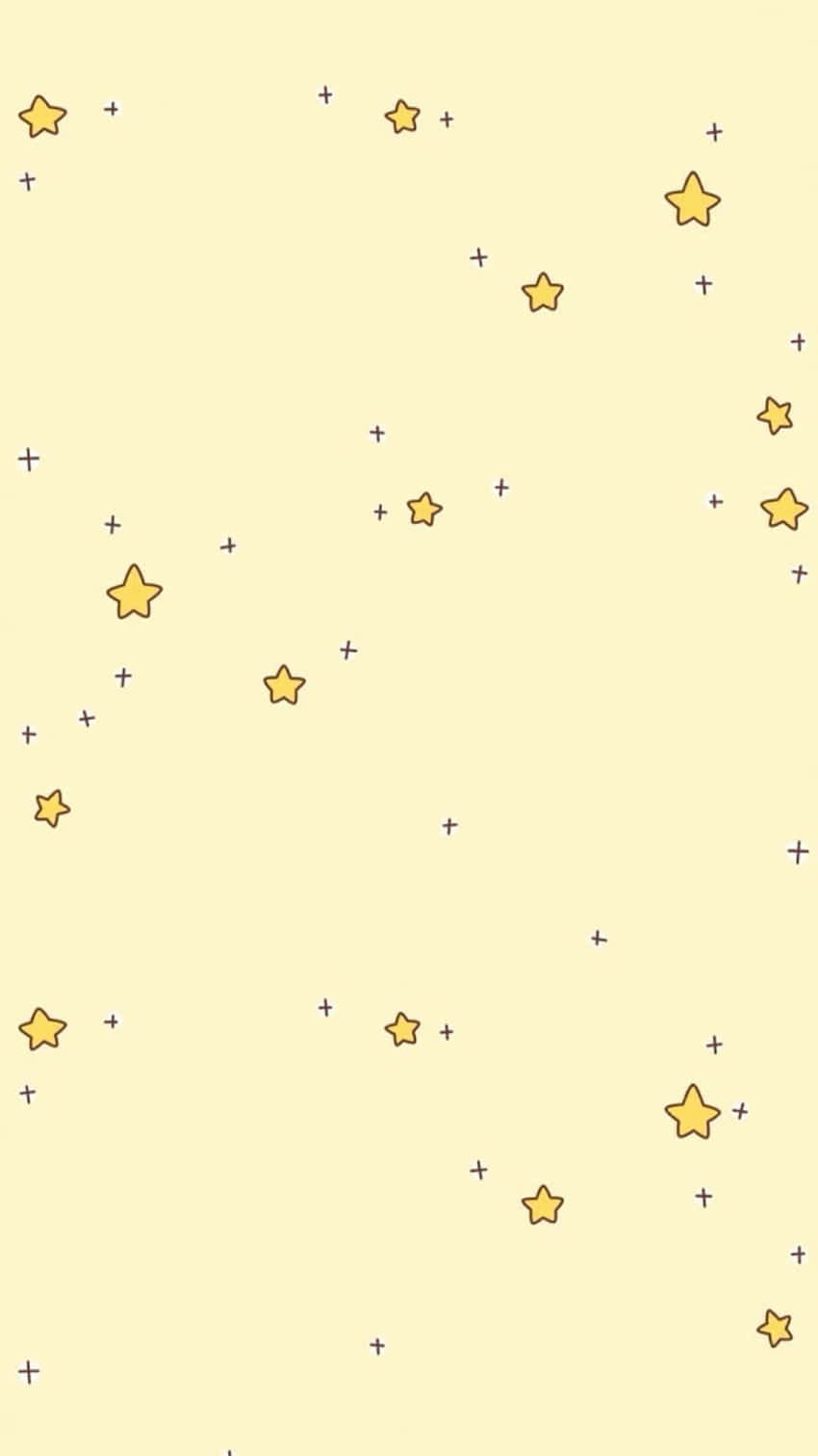 可爱淡黄小星星 壁纸