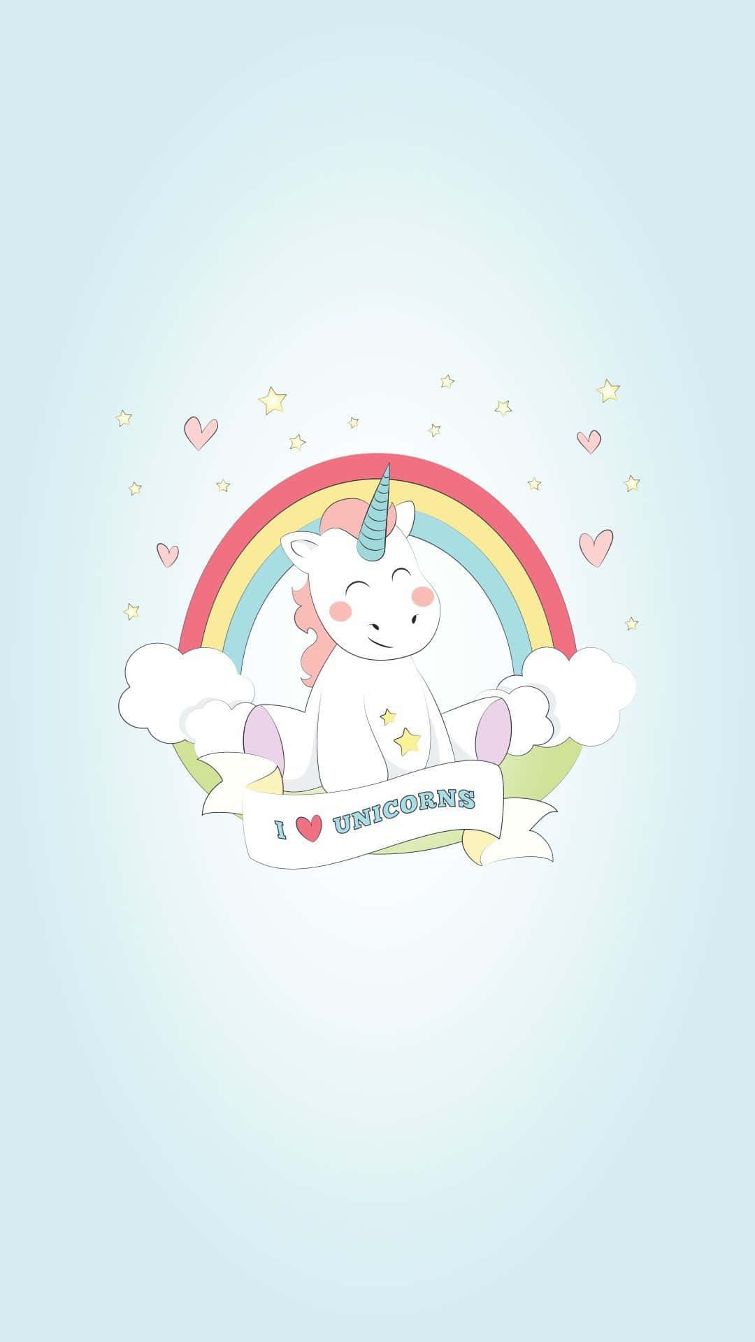 可爱独角兽 我爱独角兽 插图艺术图片 壁纸