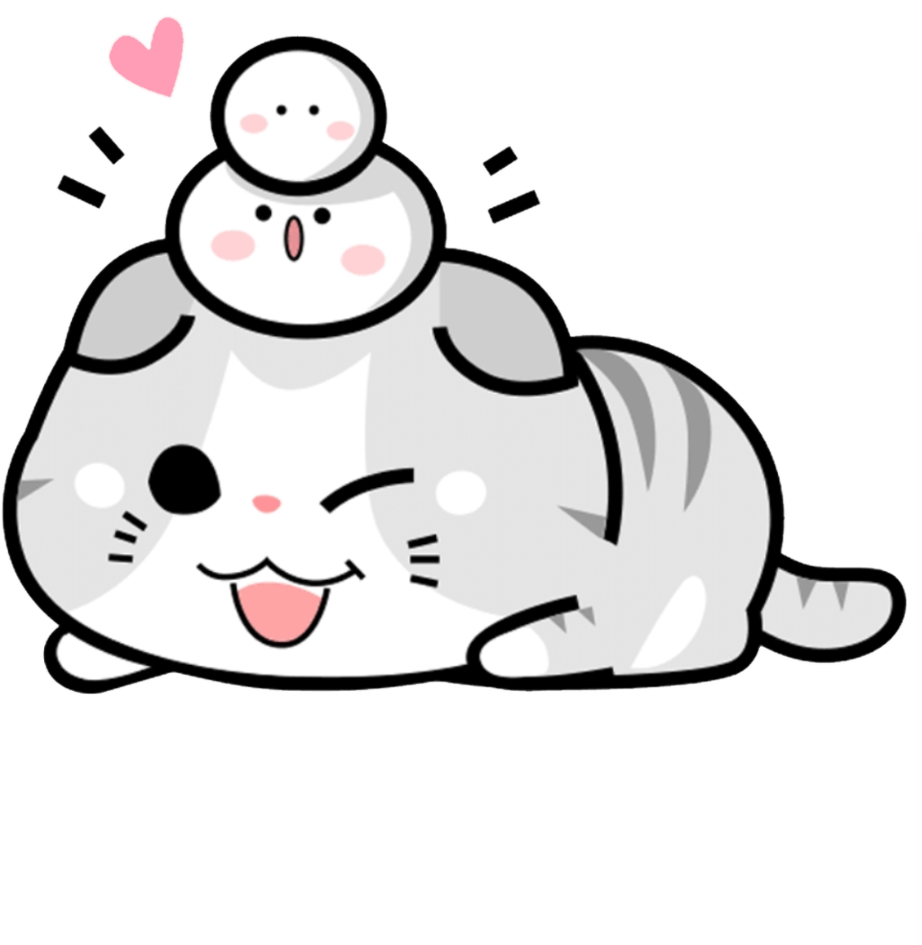 可爱猫咪与海豹伙伴 壁纸