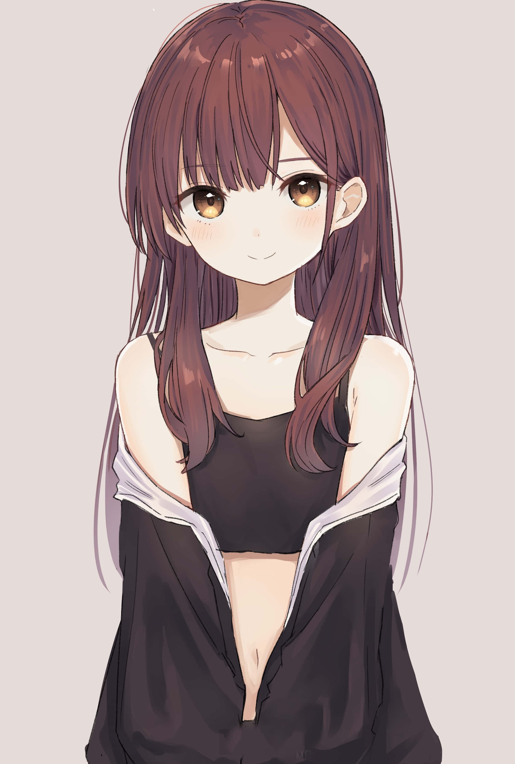可爱的动漫女孩 壁纸