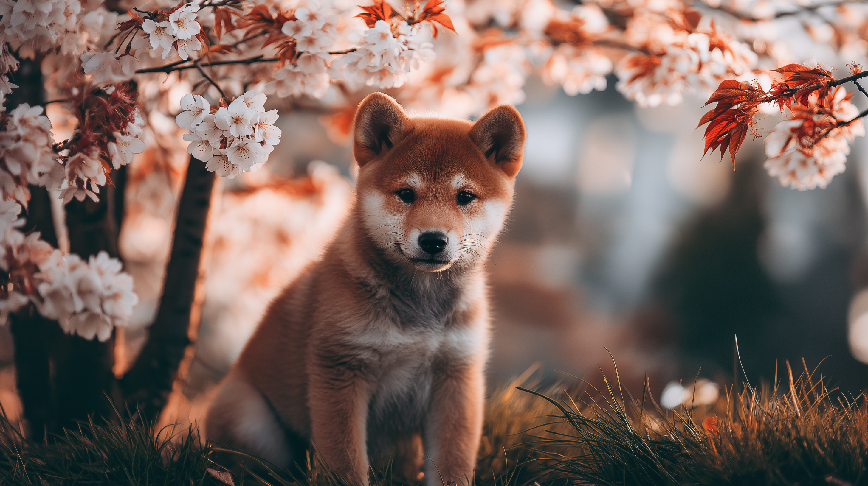 可爱的柴犬幼犬 壁纸