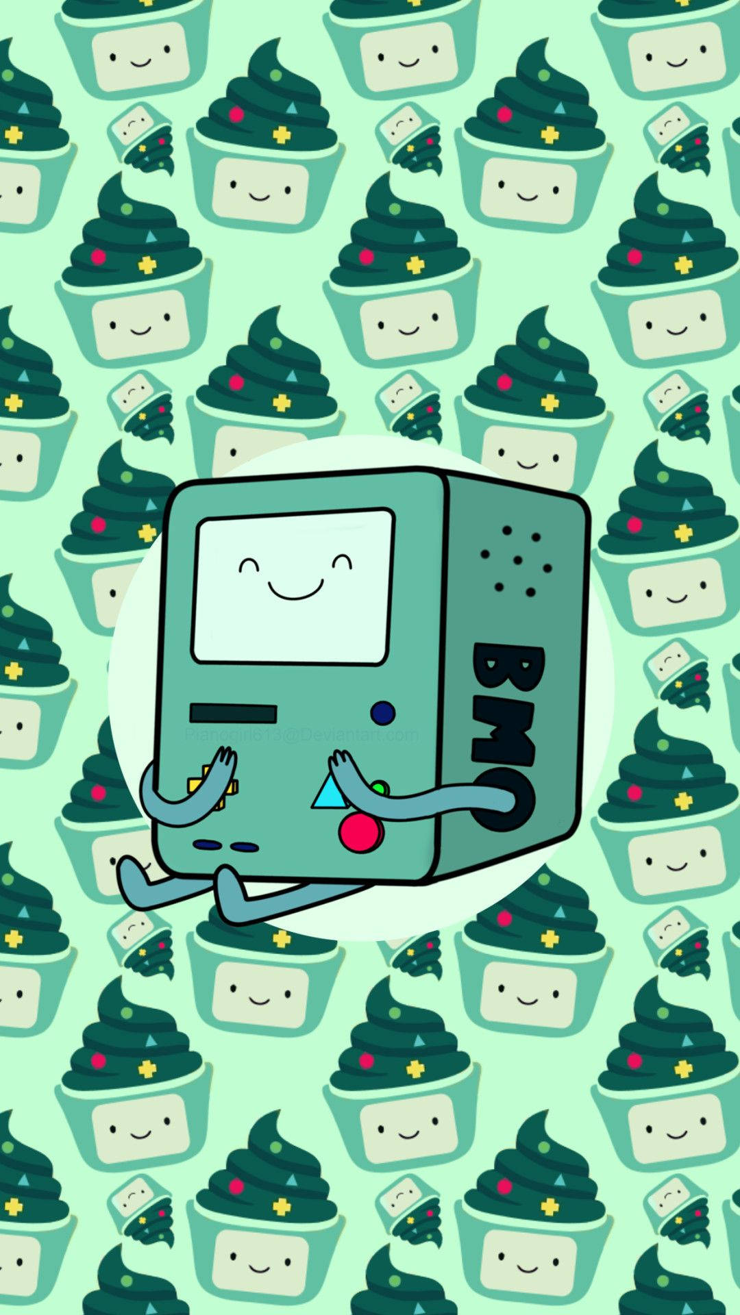 可爱粉绿BMO 壁纸