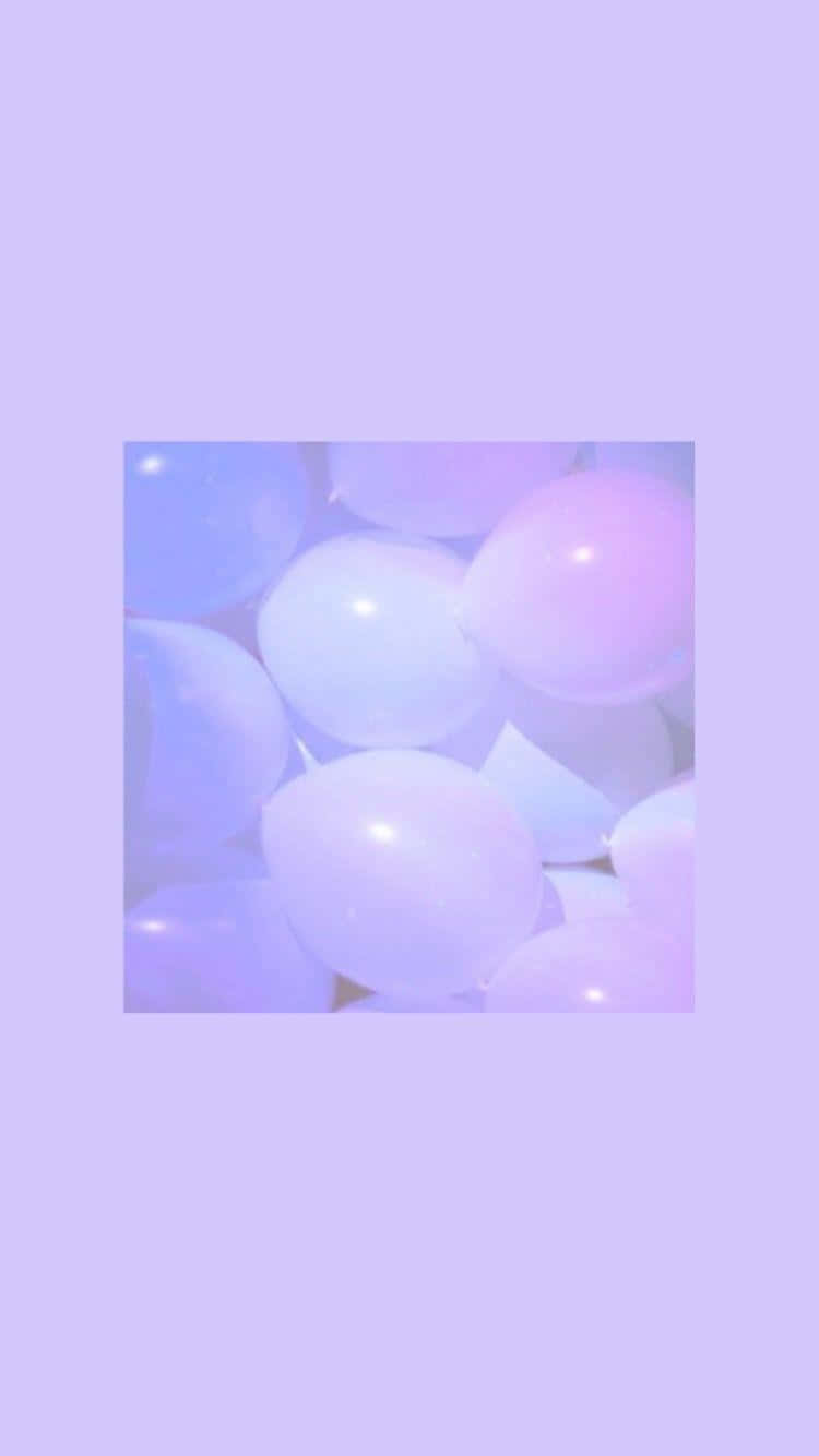 可爱紫色背景点缀小星星 壁纸