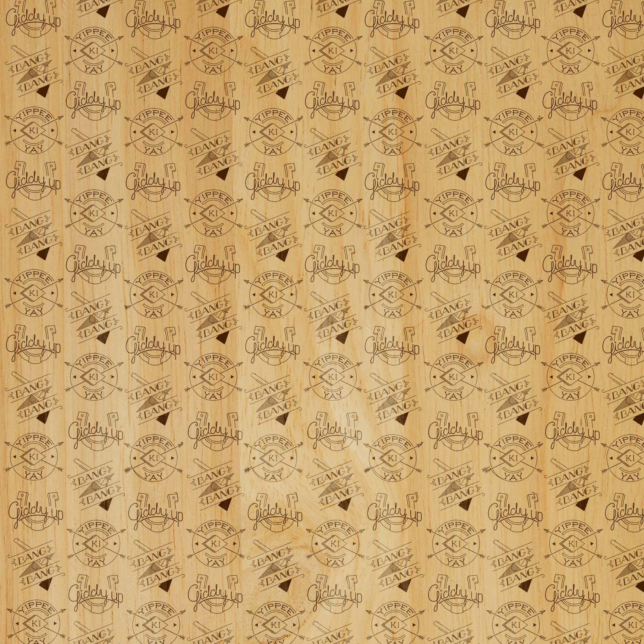 可爱西部拼贴画 壁纸