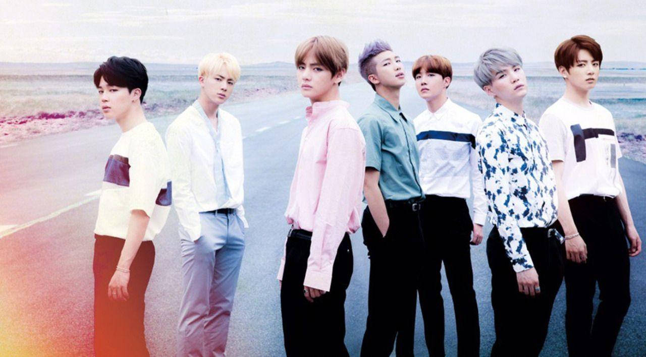 可爱防弹少年团在路上 壁纸