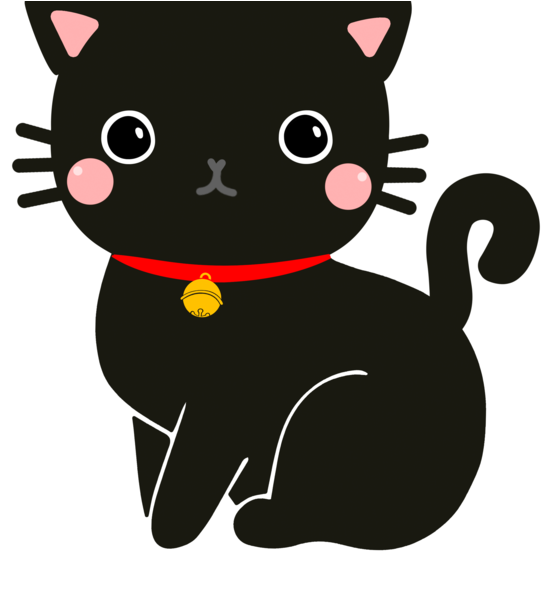 可爱黑猫卡通 壁纸